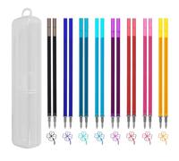 16-Pack Refill for Erasable Gel Pen, Erasable Roller-Ball Pen Refills, Colorful, Compatible with Pilot Frixion Pens, 13 cm Height, 0.7 mm Tip, 8 Colors