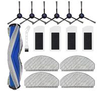 16 Pack Replacement Kit for ECOVACS for DEEBOT N20 Plus N20 Pro for Yeedi for C12 Pro Plus Robot Vacuum Includes HEPA Microfiber Mop Pads Anti-Tangle Roller