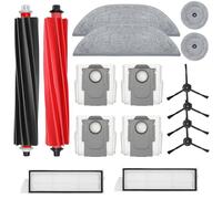 16 Pack Replacement Parts Compatible for Roborock S8 MaxV Ultra Vacuum Cleaner,1 Set Main Brush, 1 Rolling Brush, 2 HEPA Filter, 4 Side Brush, 2 Mop Cloth +2 Edge Mop Cloth, 4 Dust Bag