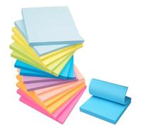 16 Pack Sticky Notes, Note Pads 76 x 76 mm, 800 Sheets Total Sticky Pad, Removable Memo NotePads for Students Teachers, Home and Office Use (Bright Colors)
