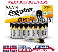 16 Pack x Energizer AAA Power Alkaline Batteries MN2400 Battery Longest Expiry