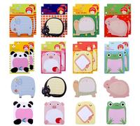 16 Packs Cute Kids Sticky Notes Set, JIANTA Small Pastel Sticky Notes for Party Bags, Funny Sticky Note Pads Mini Memo Note Pad Party Bag Fillers for Kids