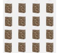 16 Packs Leopard Print Paper Bags with Handles, 22x16x8 cm Leopard Gift Bags with Twist Handles for Sexy Layies' Party, Weddings, Events or Shopping (leopard)