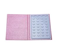 16 Pairs Eyelash Storage Book, Empty Glitter Lash Storage Case False Eyelash Display Box