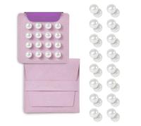 16 Pairs Pearl Veil Weights, Magnetic Pearls Wedding Veil Weights, Double-Sided Veil Weights Invisible with Velvet Bag, Secures Long Veils for Outdoor Weddings