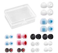 16 Pairs Silicone Earbuds Replacement Earphone Buds Earbuds Ear Tips Earphone Eartips Replacement Noise Isolation Earbud Tips Earbud Caps Small Beats Earbuds Replacement Tips with Case for Earphones