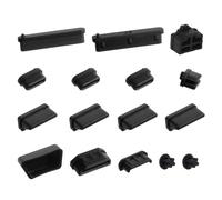 16 Pcs 10 Types USB Cover, Silicone USB Port Cover Dust Plug Mobile Dustproof Plugs for USB-A Female, Type-C Cap, 3.5mm Headphone Jack, HDMI, SD, VGA, DP, RJ45 Ethernet Protector Stoppers