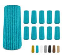 16 Pcs Aqua Green Premium Chair Leg Socks Protectors for Hardwood Floors - Do not Easily Fall Off - Very Easy to Put on - Fits All Leg Shapes - High Elastic Bar Stool Leg Covers - Furniture Pads