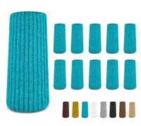 16 Pcs Aqua Green Premium Chair Leg Socks Protectors for Hardwood Floors - Do not Easily Fall Off - Very Easy to Put on - Fits All Leg Shapes - High Elastic Bar Stool Leg Covers - Furniture Pads