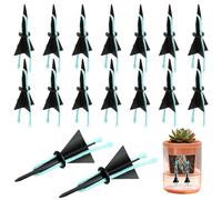 16 Pcs Automatic Plant Watering Stakes, Self-Watering Spikes with Cotton Wick, PP Plastic Drip Irrigation Device for Indoor Outdoor Potted Plants, Vacation Plant Waterer(Large)
