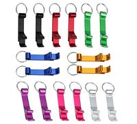 16 Pcs Beer Bottle Opener Keyring Bottle Openers Pocket Portable Mini Bottle Opener,Aluminum Beer Bottle Opener Keychain Claw Bar Keyring Bottle Openers for Beer Cans Beverage Soda European Cup Party