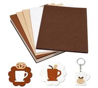 16 Pcs Brown Felt Fabric Sheets Set, Craft Felt Sheets for Crafting, fFelt Fabric Squares for Sewing DIY Arts and Crafts(7.9 x 11.8, White, Beige, Brown, Coffee)