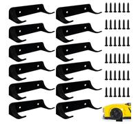 16 Pcs Car Display wall mount Compatible with Lego Speed Champion, Rc Car Wall Rack Stand Shelf Model Wall Holder for Car Collection, Black