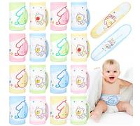16 Pcs Cartoon Infant Umbilical Cord Cotton Baby Belly Band Soft Newborn Navel Belt for 0-12 Months Toddlers, 2 Styles