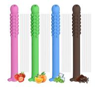 16 Pcs Chewable Essential Oil Breath Stick, Chewable Breather Sticks, Improve Pen Biting and Smoking Habits, Small Size for Portable Use, Suitable for Carrying Around