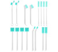 16 pcs Cleaning Brushes for Small Spaces - 6 Styles Small Scrubbing Brush - Clean Deep Crevice Fine Grooves Household Mini Cleaning Tool Scrubbing Brush