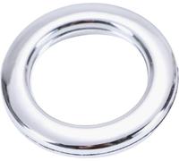 16 Pcs Curtain Grommets 42 mm Roman Ring Inner Diameter Low Noise Shower Curtain Rings for Curtain Rod Plastic Curtain Grommet (Silver)