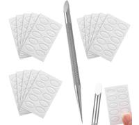 16 Pcs Cuticle Pusher Tool,Etching Tool Nails Double Ended Nail Nail Etching Tool,Cuticle Cutter Art Cuticle Remove Nail,Use for Cuticle Stick for Fingernails Nail Tools Self Adhesive Sandpaper