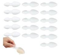 16 Pcs Double-Sided Plastic Spoons Set, (2.5ml & 5ml) Reusable Medicine Spoon, for Cereal Powder, Milk Powder, Coffee Powders, Washing Powders, Perfect for Cooking, Home, and Office use