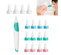 16 Pcs Ear Wax Removal Silicone Products Have a Gentle Ear Canal Earwax Remove Tool Removing Earwax is Easy to Replace Ear Wax Remove Tool Suitable for Adults and Children
