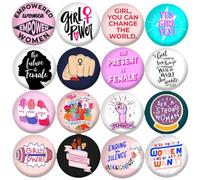 16 Pcs Feminism Badge Badge Pin Woman Lapel Pin Gift Empowerment Brooch Pin Feminist Brooch