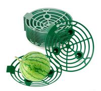 16 Pcs Garden Melon and Pumpkin Support Cradles, Plastic Stands to Keep Fruits Off Ground and Avoid, Suitable for Watermelon, Squash, and Strawberry Plants (Green)
