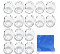 16 Pcs Glass Pattern Weights, Fabric Weights for Pattern Cutting, Sewing Weight Cloth Dressmaking Pattern Making and Sample Cutting for Sewing Accessories (Round, 2.36 Inch)