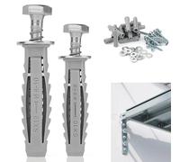 16 Pcs Heavy Duty Wall Fixings Plugs Anchor Masonry Screws Plugs for Brick Bolts Wall Plugs (M8x60mm/M12x60mm) (M6x50mm/M10x50mm) Assortment Hex Self Tapping Screws with Expansion Plugs and Washers
