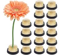 16 Pcs Kenzan Flower Pins, Brass Needle Stem Holders for Floral Arrangement, Round Flower Fixed Tools, Efficient Design for Various Vessels