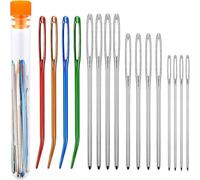 16 PCS Large Eye Blunt Darning Needles for Wool, Crochet, Tapestry & Sewing DIY Crafts (White, Large Eye Blunt Darning Needles) (Large Eye Blunt Darning Needles)