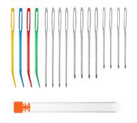 16 Pcs Large Eye Blunt Needles - Assorted Sizes Darning Needles for Crochet Needles, Wool, Tapestry Needle Yarn Needle, Needles for Sewing Up Knitting for Crochet DIY Crafts