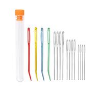 16 Pcs Large Eye Blunt Needles, Assorted Sizes for Crochet, Tapestry, Yarn, and Knitting, for Sewing and DIY Crafts