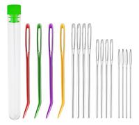 16 Pcs Large Eye Blunt Needles, Darning Needle for Wool, Crochet Needle, Tapestry Needle, Wool Needles for Sewing Up Knitting, DIY Making