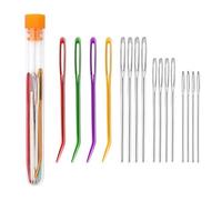 16 Pcs Large Eye Blunt Needles - Darning Needles for Wool - Crochet & Sewing Needles - Tapestry Needles for Knitting & DIY Crafts (Random Colours)