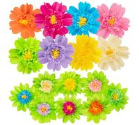 16 Pcs Large Tissue Paper Flowers Green Fiesta Tissue Paper Flower Colorful Mexican Carnival, Party Backdrop, Wedding, Birthday Party, Nursery Craft Wall Decor, Baby Shower (8" 12")