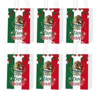 16 Pcs Mexican Independence Day Gift Bags Viva Mexico Party Favor Bags for Mexican Party Decorations