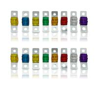 16 Pcs Midi Fuses, 32V Midi Fuse 20/30/40/50/60//80/100/120 Amps Automobile High Current Fuse for Car Marine Truck Marine Electric Hybrid Vehicle Motor