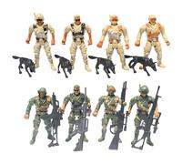 16 Pcs Military Figurines Set, Sand Table Miniature Models for DIY Diorama, Sturdy Plastic Army Figures for Tactical Display, Realistic Design for Hobbyists and Collectors