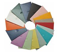 16 Pcs Mini Gift Card Envelopes, Colorful Pearlescent Paper Envelopes with Heart Clasp, Suitable for Gift Cards, DIY Thank You Cards, Party Invitations, Birthdays, Weddings & Graduation