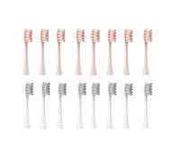 16 Pcs Mixed Color Replacement Brush Heads, Compatible for X/X PRO/Air 2 /SE / Z1/ F1 Deep Cleaning Nozzles Soft Vacuum Bristle(8grey 8pink)