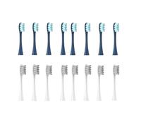 16 Pcs Mixed Color Replacement Brush Heads, Compatible for X/X PRO/Air 2 /SE / Z1/ F1 Deep Cleaning Nozzles Soft Vacuum Bristle(8darkblue 8grey)