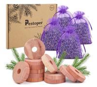 16 Pcs Moth Repellent For Wardrobes,12 Cedarwood Moth Repellens And 4 Lavender Bags,Moth Balls For Clothes Storage,Anti Moth Products Wardrobe,Wardrobe Fresheners,Moth Killer For Wardrobe,Moth Stop