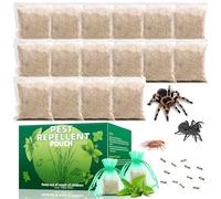 16 Pcs Natural Spider Repellent Pouches - Peppermint Oil Spider Roach Wasp Bee Repellent for Patio Front Porch Yard Garden, Pest Insect Deterrent Repellant Outdoor Indoor