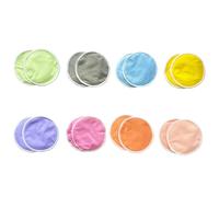 16 PCS Organic Bamboo Nursing Pads Washable Reusable Soft Absorbent Nursing Pads with 3 Layers Protection,Extra Leak Proof Nursing Essentials for Maternity Breast Feeding (Super Comfy, Large 12cm)