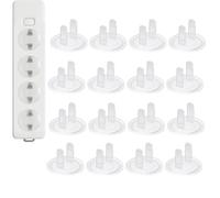 16 Pcs Outlet Plug Covers US Power Socket Electrical Outlet Safety Covers for Protection Anti Electric Shock Plugs Protector Cover Socket Cover Plate, Transparent