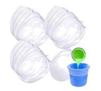 16 Pcs Paint Strainer Bags, White Fine Mesh Paint Strainer for Emulsion, Elastic Opening Reusable Paint Filter Bag for Spray Guns & Paint Buckets, Professional Painting Supplies