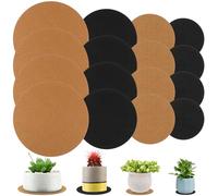 16 Pcs Plant Coaster Mat 4/6/8/10 Inch Felt Saucer Reversible Round Fabric Trays Absorbent Flower Pot Mats Waterproof for Indoors Outdoor Pots