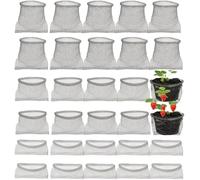 16 Pcs Plant Root Guard G-opher Basket 15 Gallon, Stainless Steel Metal Fruit Protection Bags, Underground G-opher V-ole Wire Mesh Baskets Cages for Planting, Protecting The Roots of Large Plants