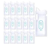 16 Pcs Portable Urine Bags Set, Disposable 700ml Pee Bags with 1 Absorbent Cotton Sheet, Emergency Urinal Bags for Man, Women, Children, Patient, Pregnant, Camping, Travel Emergency, Traffic Jam