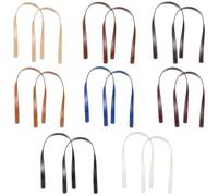 16 PCS PU Bag Handle with Holes for DIY Handmade Projects, Elegant Taschengriff, Eight Colors Included, 23.46 in Long, Ideal for Clutches and Shoulder Bags